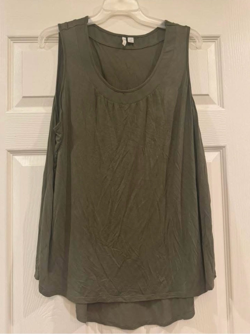 Cato Olive Green Layered Sleeveless Tank Top
